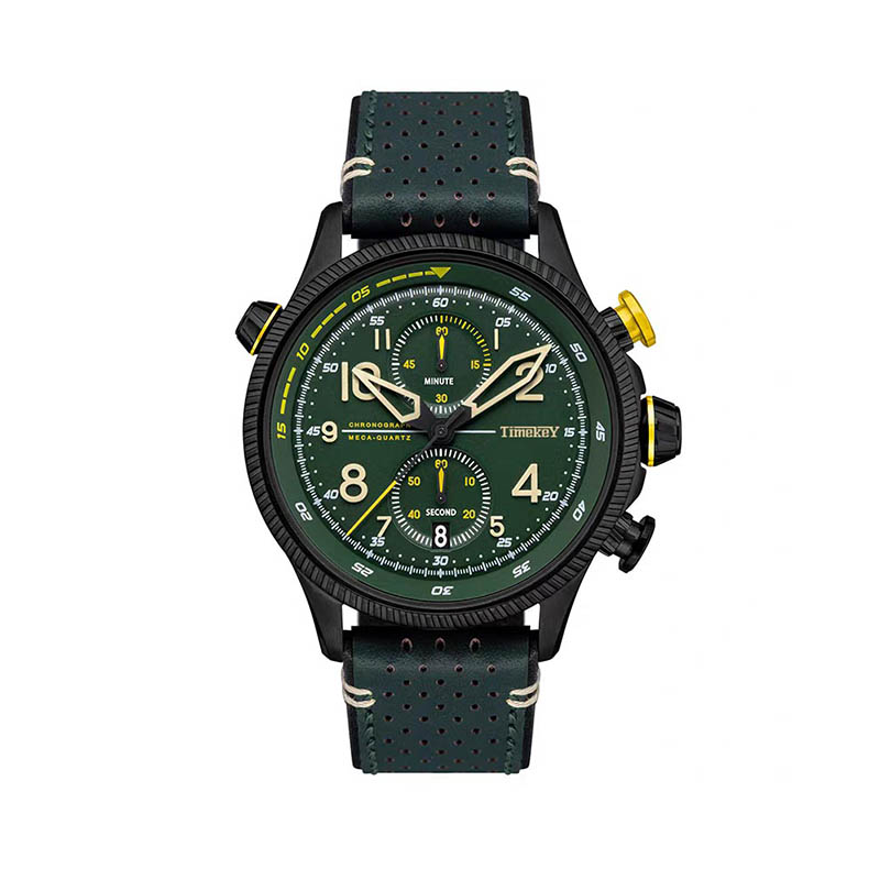 TIMEKEY Waterproof Anniversary Calendar Business Leather Watch