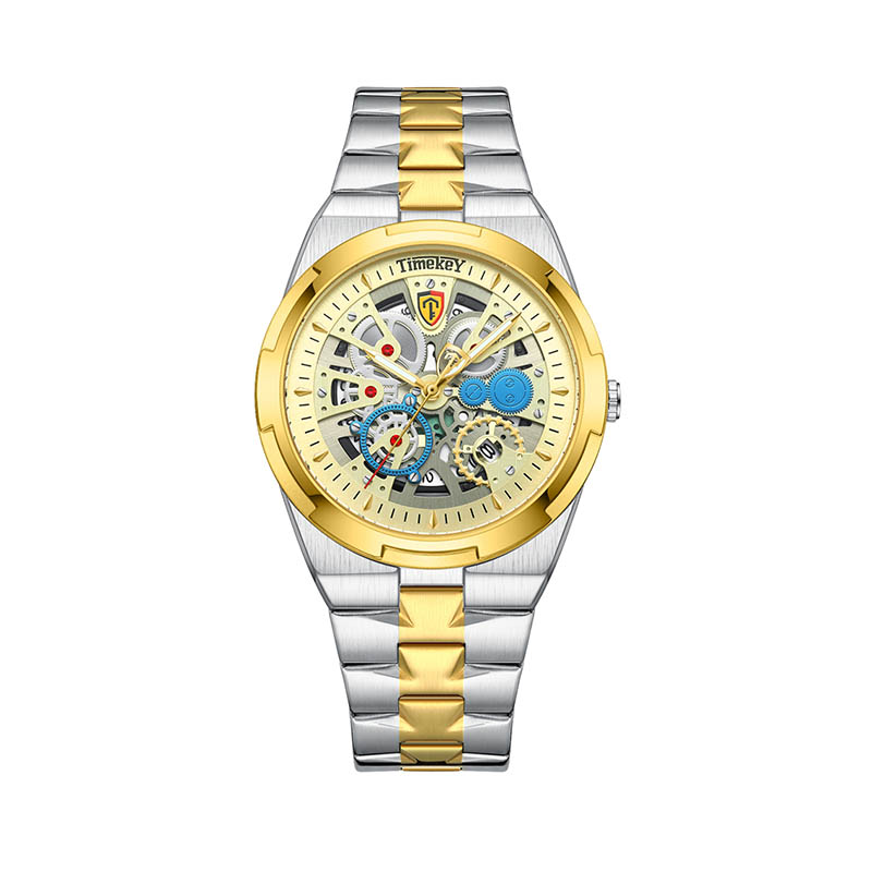 TIMEKEY New Men's Watch Genuine Brand Business Men's Watch Luminous Waterproof Calendar Back