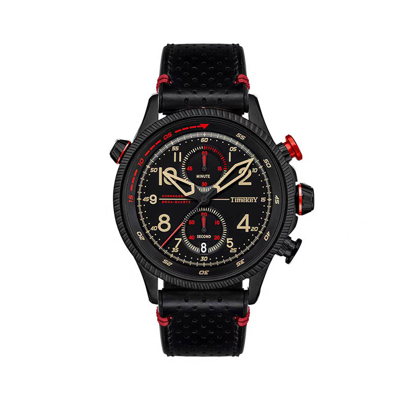 How does the waterproof anniversary calendar business leather watch embody the refined aesthetics of a business elite?