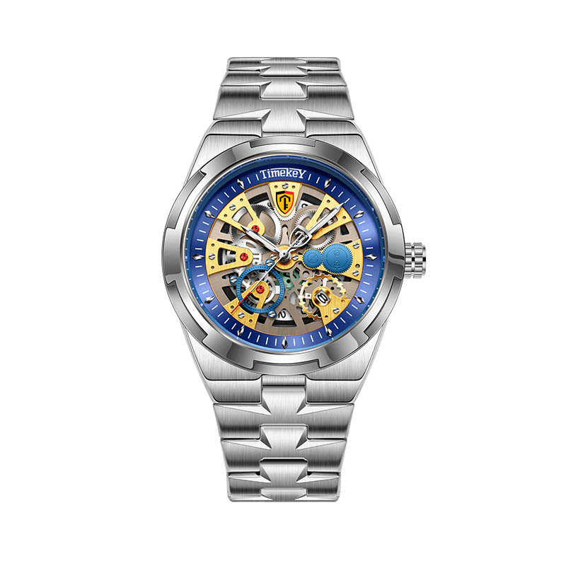 TIMEKEY New Men's Watch Genuine Brand Business Men's Watch Luminous Waterproof Calendar Back