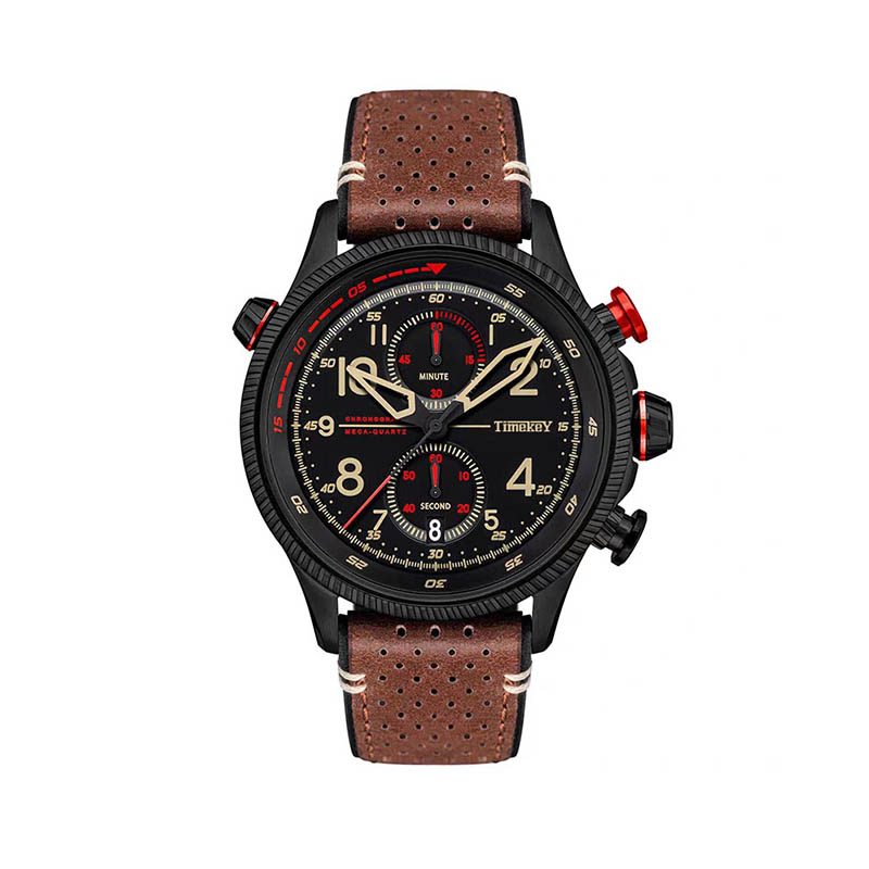 TIMEKEY Waterproof Anniversary Calendar Business Leather Watch