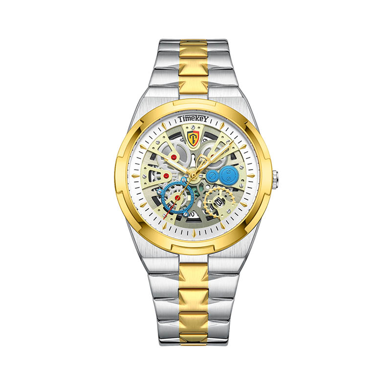 TIMEKEY New Men's Watch Genuine Brand Business Men's Watch Luminous Waterproof Calendar Back